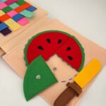 El yapımı keçe etkinlik kitabı - Montessori sessiz kitap ile çocuk gelişimini destekleyen eğitici etkinlikler